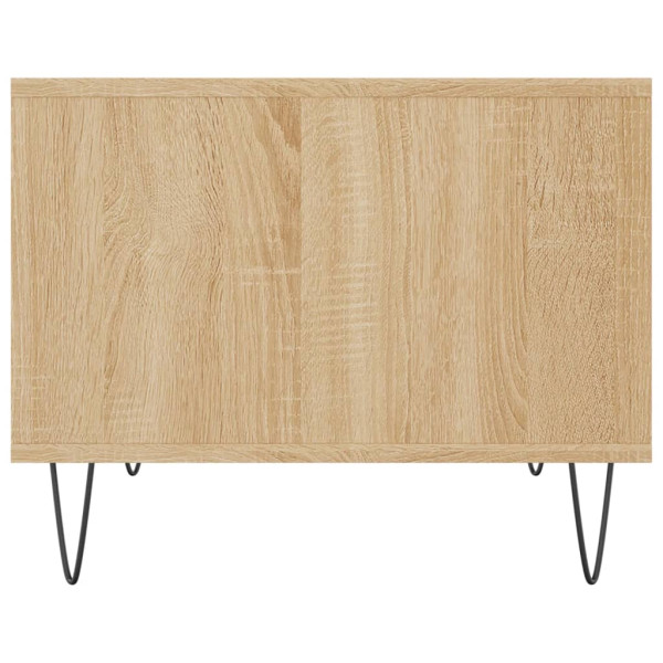 Mesa de centro madera de ingeniería roble Sonoma 60x50x40 cm M 5
