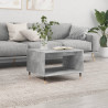 Mesa de centro madera de ingeniería gris hormigón 60x50x40 cm 1