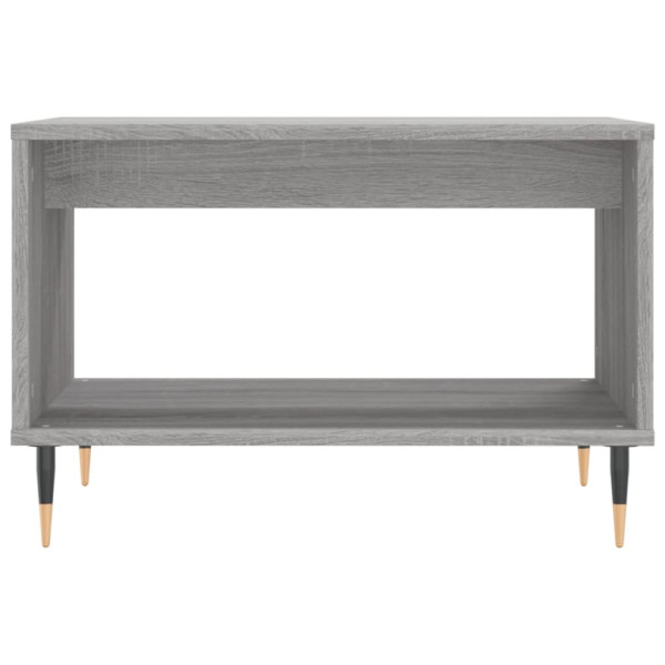 Mesa de centro madera de ingeniería gris Sonoma 60x50x40 cm M 4