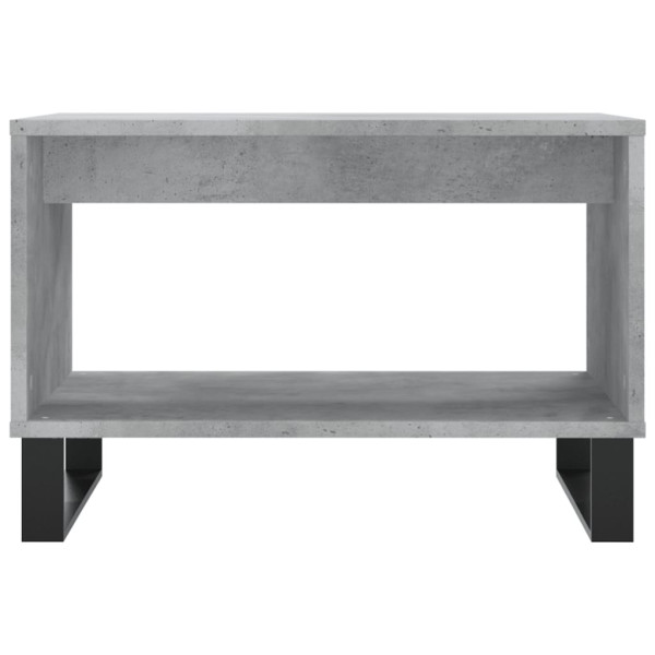 Mesa de centro madera de ingeniería gris hormigón 60x50x40 cm M 4