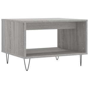 Mesa de centro madera de ingeniería gris Sonoma 60x50x40 cm H