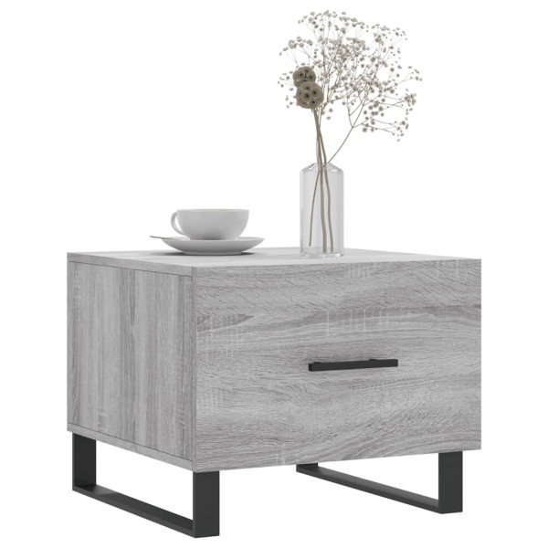 Mesa de centro madera contrachapada gris Sonoma 50x50x40 cm M 3
