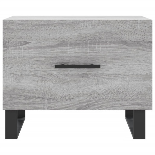 Mesa de centro madera contrachapada gris Sonoma 50x50x40 cm M 5