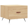 Mesa de centro madera de ingeniería roble Sonoma 50x50x40 cm 2
