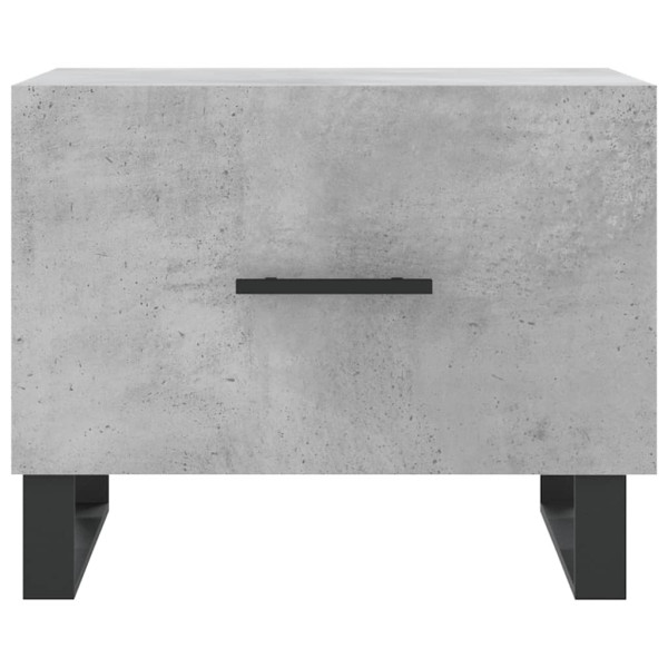 Mesa de centro madera de ingeniería gris hormigón 50x50x40 cm M 5