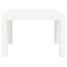 Mesa de jardim 59x47x40 cm PP branco 3