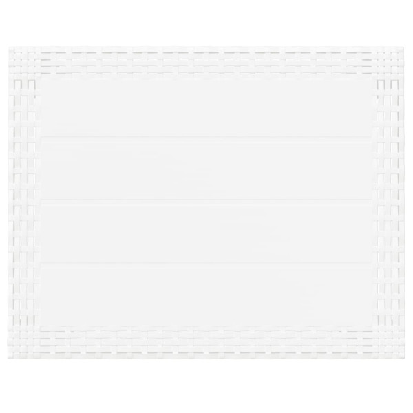 Mesa de jardín PP blanco 59x47x40 cm M 5