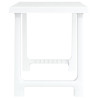 Mesa de camping con aspecto de madera PP blanco 79x56x64 cm 4