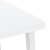 Mesa de camping con aspecto de madera PP blanco 79x56x64 cm 5