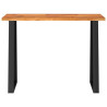 Mesa consola com bordas vivas 110x35x80 cm acácia maciça 4