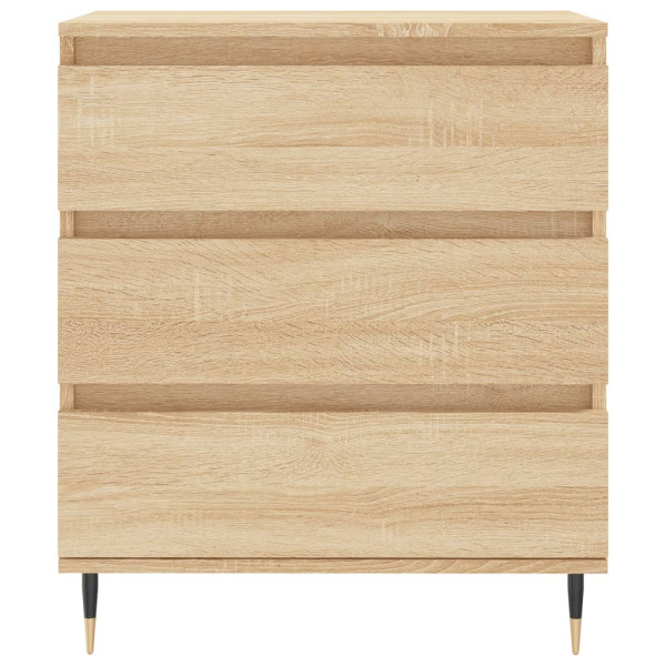 Aparador de madera contrachapada roble Sonoma 60x35x70 cm M 5