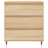 Aparador de madera contrachapada roble Sonoma 60x35x70 cm 5