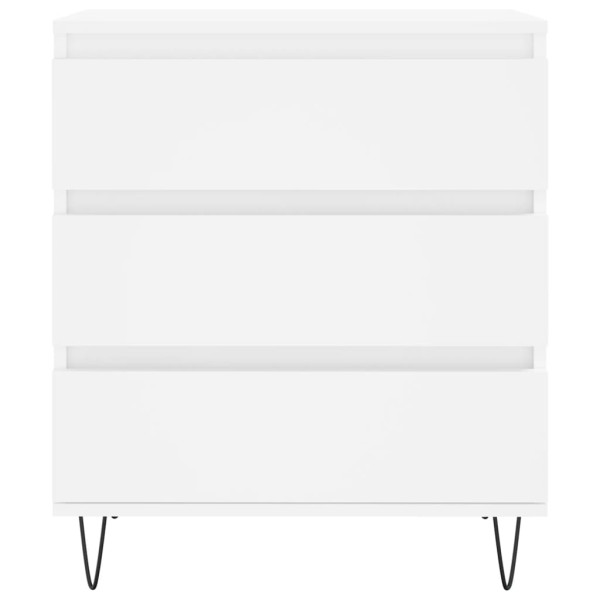 Aparador de madera contrachapada blanco 60x35x70 cm M 5