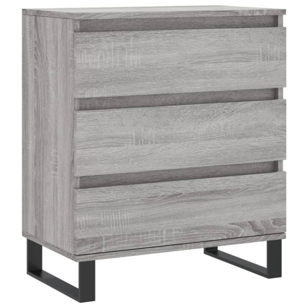 Aparador de madera contrachapada gris Sonoma 60x35x70 cm M 2