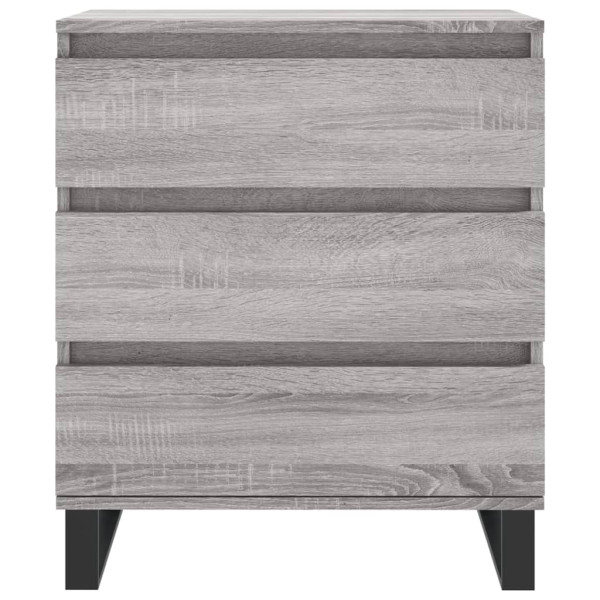 Aparador de madera contrachapada gris Sonoma 60x35x70 cm M 5