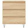 Aparador de madera contrachapada roble Sonoma 60x35x70 cm 5
