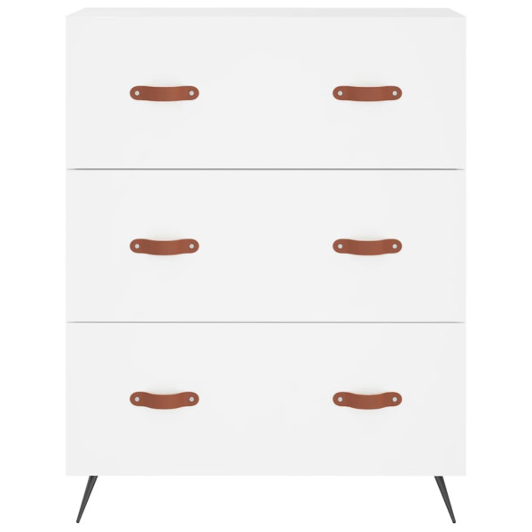 Cómoda madera de ingeniería blanco 69.5x34x90 cm M 5