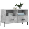 Mueble para TV madera contrachapada gris hormigón 80x36x50 cm 3