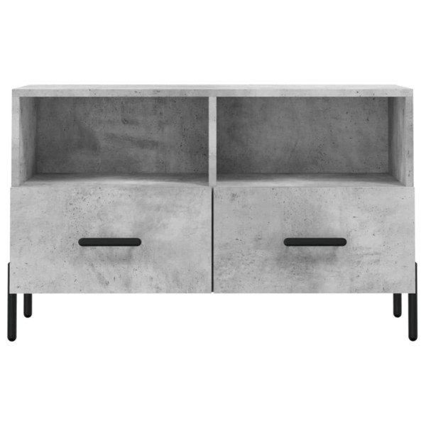 Mueble para TV madera contrachapada gris hormigón 80x36x50 cm M 5