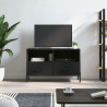 Mueble para TV madera contrachapada negro 80x36x50 cm 1