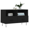 Mueble para TV madera contrachapada negro 80x36x50 cm 3