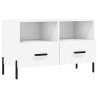Mueble para TV madera contrachapada blanco 80x36x50 cm 2