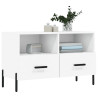 Mueble para TV madera contrachapada blanco 80x36x50 cm 3