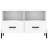Mueble para TV madera contrachapada blanco 80x36x50 cm 5