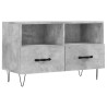 Mueble para TV madera contrachapada gris hormigón 80x36x50 cm 2
