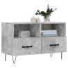 Mueble para TV madera contrachapada gris hormigón 80x36x50 cm 3