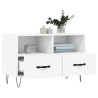 Mueble para TV madera contrachapada blanco 80x36x50 cm 4