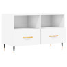 Mueble para TV madera contrachapada blanco 80x36x50 cm 2