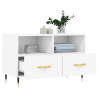 Mueble para TV madera contrachapada blanco 80x36x50 cm 4