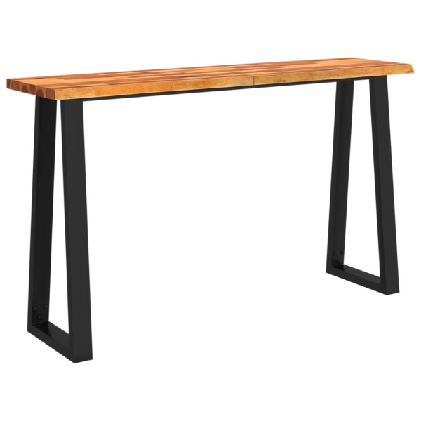 Mesa de jantar c/ bordas vivas 140x40x80 cm acácia maciça M 2