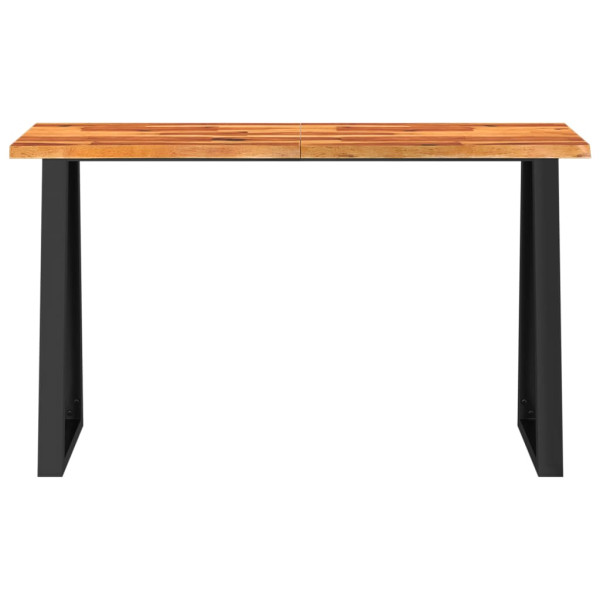 Mesa de jantar c/ bordas vivas 140x40x80 cm acácia maciça M 4