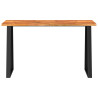 Mesa consola con borde vivo madera maciza acacia 140x40x80 cm 4