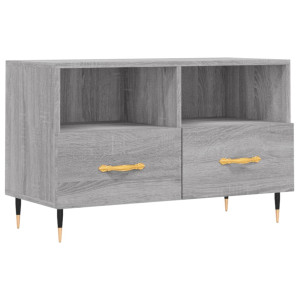 Mueble de TV madera de ingeniería gris Sonoma 80x36x50 cm H