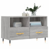 Mueble de TV madera de ingeniería gris Sonoma 80x36x50 cm 3