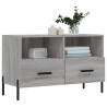 Mueble de TV madera de ingeniería gris Sonoma 80x36x50 cm 3