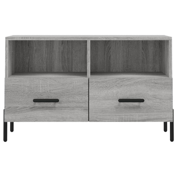 Mueble de TV madera de ingeniería gris Sonoma 80x36x50 cm M 5