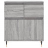 Aparador de madera contrachapada gris Sonoma 60x35x70 cm 5
