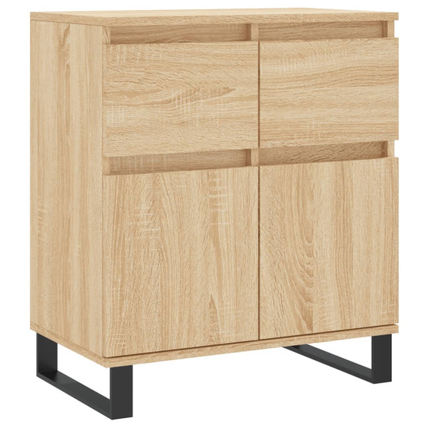 Aparador de madera contrachapada roble Sonoma 60x35x70 cm M 2