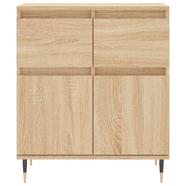 Aparador de madera contrachapada roble Sonoma 60x35x70 cm M 5