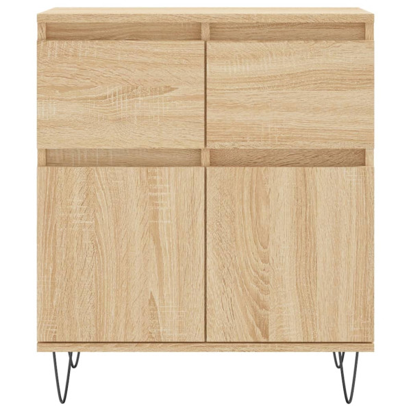 Aparador de madera contrachapada roble Sonoma 60x35x70 cm M 5