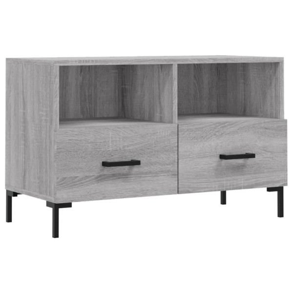 Mueble de TV madera de ingeniería gris Sonoma 80x36x50 cm M 2