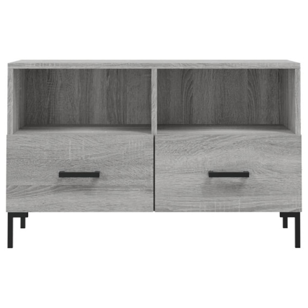 Mueble de TV madera de ingeniería gris Sonoma 80x36x50 cm M 5