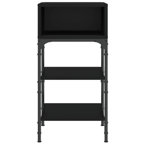 Mesitas de noche 2 uds madera de ingeniería negro 35x34.5x70 cm M 5