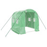 Invernadero con estructura de acero verde 4 m² 2x2x2 m 2