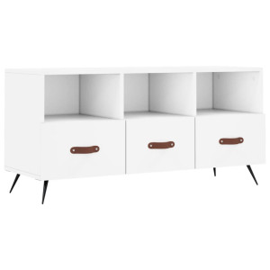 Mueble de TV madera de ingeniería blanco 102x36x50 cm H