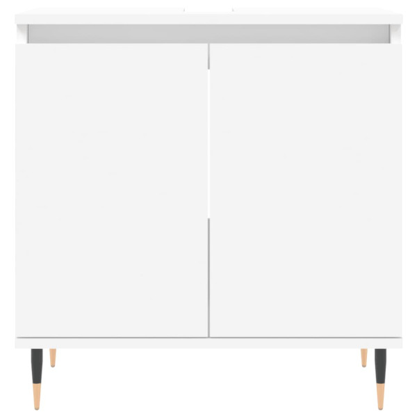 Armário de casa de banho 58x33x60 cm derivados madeira branco M 4